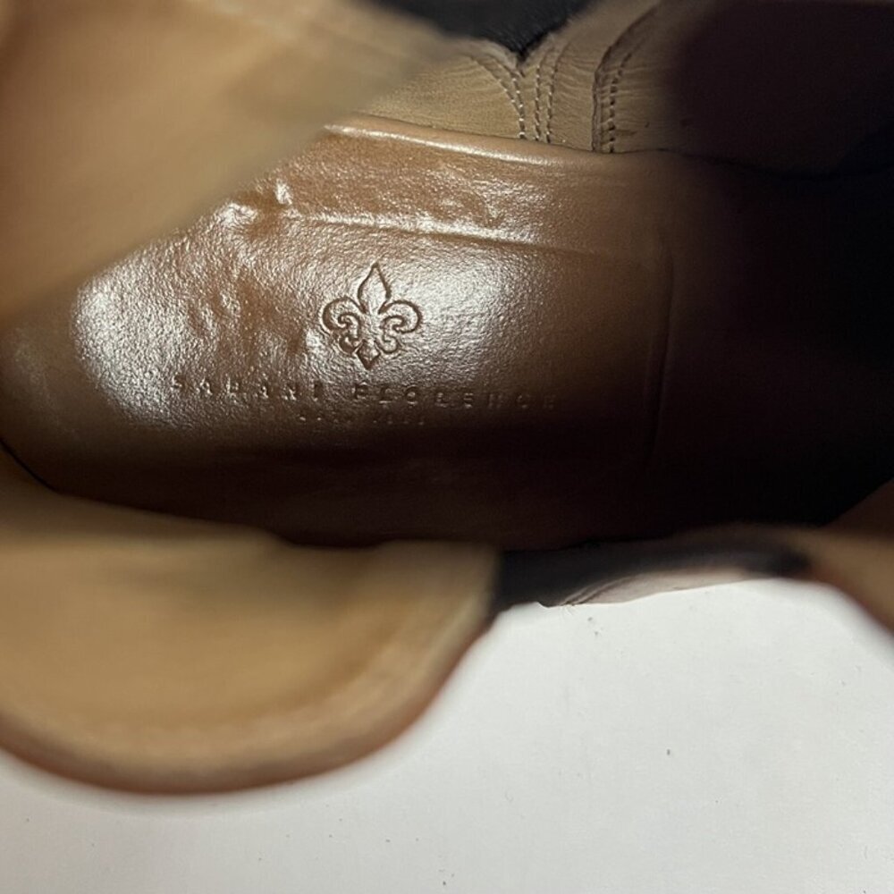 Sabani Florence Made in Italy‎ Leather Ankle Boots Sz 36 US 6 Cognac Preppy - Picture 8 of 9